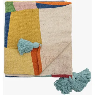 Bloomingville Colorine Kuscheldecke 130 x 160 cm Blau