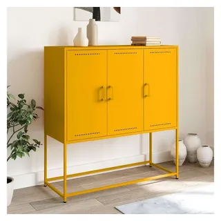 vidaXL Highboard 100,5 x 107 x 39 cm Senfgelb
