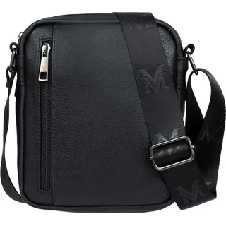 VerMari Forta Kleine Herren-Ledertasche Schwarz - Schwarz