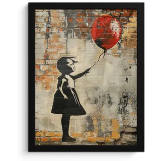 onlywow Poster, mit Leiste Ballon | Gr.: 30 x 40 cm