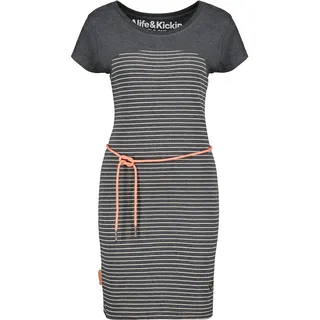 ALIFE and Kickin ClarissaAK B Dress – Damen Jerseykleid Knielang – Bequem & Stylisch für Alltag & Freizeit – Freizeitkleid für Frühling & Sommer Moonless S - S