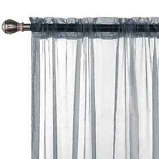 Tüll-hintergrundvorhänge, Halbverdunkelnd, Elegante Vorhänge Für Hochzeiten (140 X 120 Cm, Grau)