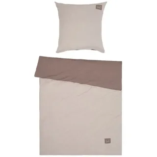 Sansibar Jersey Melange Beige 155 x 220 cm + 80 x 80 cm