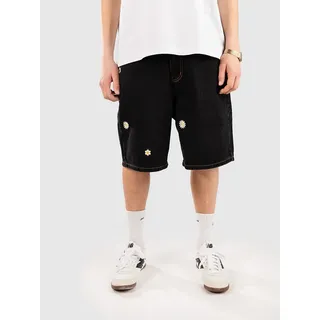 Blue Tomato 90S Daisy Baggy Shorts black denim daisy Gr. 32