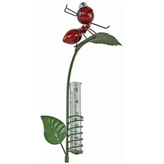 Holzwurm GmbH Dekorativer Gartenstecker „Ameise“ – Ihr charmanter Regenmesser Regenmesser (Regenanzeige)