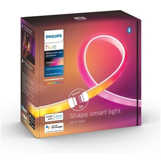 Philips Hue LED Stripe Bluetooth Gradient Lightstrip 12,3W 1000lm Erweiterung, 1-flammig, LED Streifen weiß