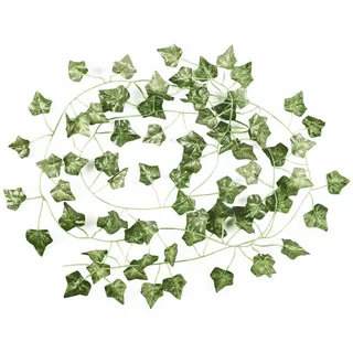 HOME DECO FACTORY Künstliche Efeu-Girlande 2,3 m Innendeko Grün | ABS-Kunststoff, künstliche Efeu-Girlande, 2,3 m, natürliche Innendekoration, pflegefrei, langlebig, Grün