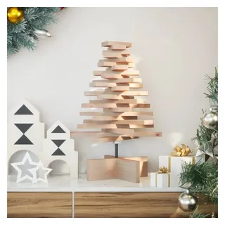 vidaXL Weihnachtsbaum Holz zum Schmücken beige 60 cm