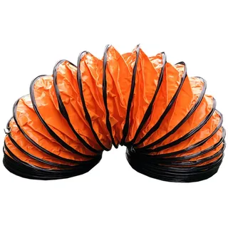 YXLYFDLY PVC-Trockner-Abluftschlauch Mit D-förmigen Ringen, Flexibler Trocknerkanal Und Trockner-Abluftschlauch Mit Verstellbarem Seil Für Dachbodenküchen, Verstärktes Design(L-2m/6.5ft,D-300mm/12in)