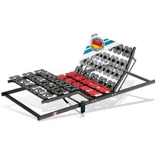 Matratzen Perfekt elektrischer Tellerlattenrost 90x200 cm - TerraMed T-Flex, 55 Tellermodule, 5 Zonen, Notabsenkung