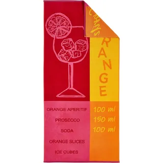 Dyckhoff Aperitif Strandtuch 80 x 180 cm orange