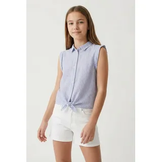 NAME IT Bluse 'Femma' - Blau,Weiß - 122/128