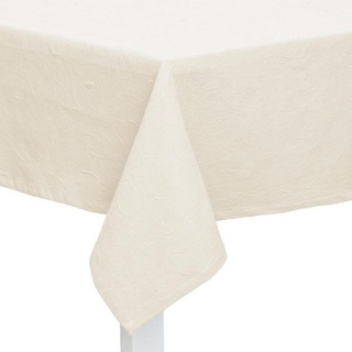 Tischdecke Juno, Weiß, Textil, Ornament, rechteckig, 135 cm, bügelfrei, Wohntextilien, Tischwäsche, Tischdecken