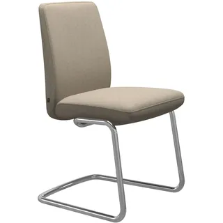 Stressless Stuhl Vanilla | Freischwinger D400 Calido Light Beige Ohne Armlehnen Niedriger Rücken Poliertes Aluminium