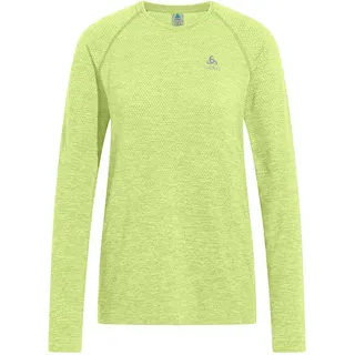 Odlo Essential Seamless Langarm-T-Shirt Shadow Lime Melange S