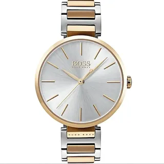 Hugo Boss Damenuhr Edelstahl silber gold - Silber