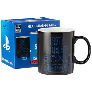 PLAYSTATION Tasse Thermoeffekt 320 ml - Eat Sleep Repeat