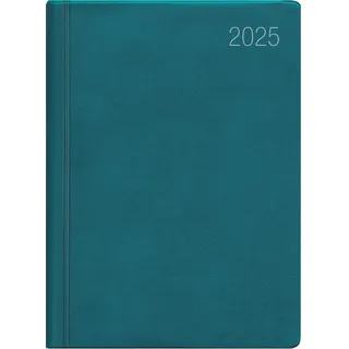 Zettler Taschenkalender türkis, 1W/2S 2025 - Taschenkalender 2025