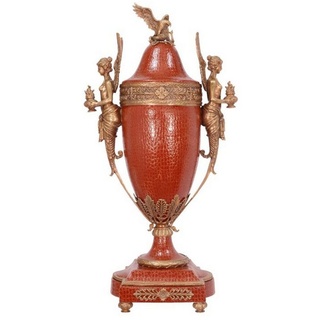 Casa Padrino Dekoobjekt Luxus Barock Porzellan Vase mit Deckel - Limited Edition