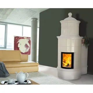 Austroflamm Kamineinsatz 45X51 K Rund inkl. Klapptüre | gussgrau 6 kW