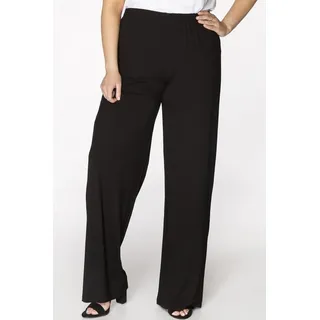 YOEK Bootcuthose Damen Schlaghose Große Größen schwarz XL