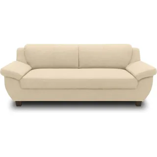 DOMO. collection Panama 3 Sitzer, Sofa, 3er Couch, Garnitur, 3-2-1, beige, 207 cm
