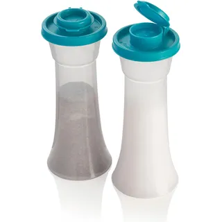Tupperware Salz- und Pfefferstreuer-Set, groß, Karibikblau