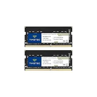 Timetec 16GB KIT (2x8GB) DDR4 2133MHz (PC4-2133P) PC4-17000 SODIMM – Non-ECC Unbuffered, 260-Pin, 1,2V, CL15, RAM für Laptops, Mini-PCs und All-in-One-Computer