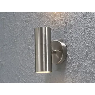 Konstsmide Außenwandleuchte Edelstahl 17,0 cm inkl. Bewegungsmelder grau