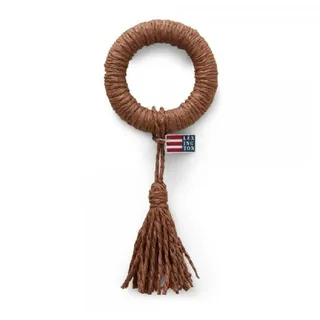 Lexington Serviettenring LEXINGTON Serviettenring Recycled Paper Straw Ring With Tassel Brown