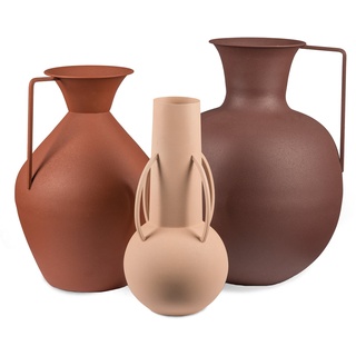 Pols Potten - Roman Vase, mattbraun (3er-Set)