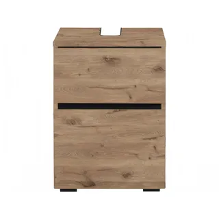 Home affaire Waschbeckenunterschrank Wisla Siphonausschnitt, Breite 40 cm, Höhe 55 cm braun