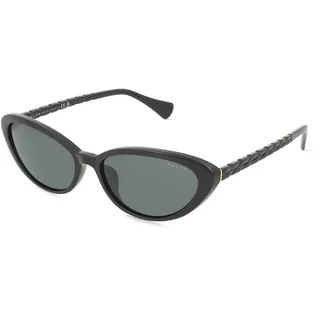Ralph 0RA5338U Damen-Sonnenbrille Vollrand Butterfly Kunststoff-Gestell, schwarz