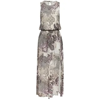 LASCANA Maxikleid Paisleyprint Beige/Flieder 46