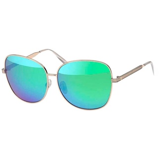 BEZLIT Eyewear Pilotenbrille Herren Piloten Sonnenbrille mit Metallrahmen (1-St) mit schwarzen Linsen grün
