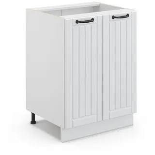 Vicco Midischrank Fame-Line Weiß Landhaus, 60 x 82 cm ohne Arbeitsplatte