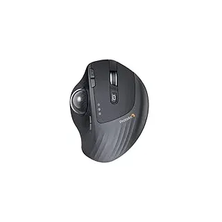 ProtoArc EM01 NL Kabellose Trackball-Maus, 0/20° Verstellbarer Winkel | Ergonomische, USB & 2*Bluetooth, Daumensteuerung, 5 DPI-Stufen, Wiederaufladbar, Leise Klicks, für PC/Mac/iPad/Windows