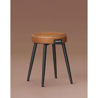 VASAGLE Sitzhocker (1 St), Esszimmerstuhl, EKHO Series, schminktisch stuhl, 48,2 cm hoch braun