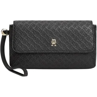 Tommy Hilfiger Damen Pouch Tasche Icon Daily magnetischer Klappverschluss, Schwarz (Black), Einheitsgröße