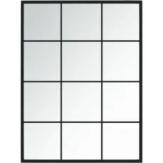 vidaXL Wandspiegel 80 x 60 cm Schwarz