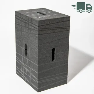 Xbrick® Sitzwürfel Bürohocker multifunktionaler Baustein anthrazit-schwarz