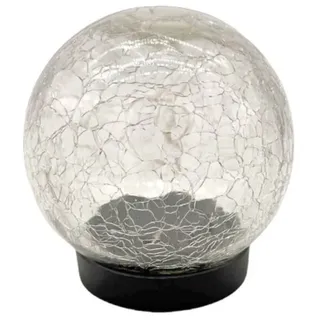 Kynast LED Solar Glaskugel Gartenkugel 10 LED 10 cm Glas transparent