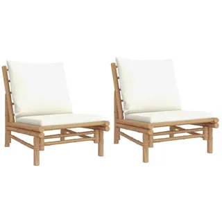 vidaXL Gartenstuhl 86 x 73,5 x 86 cm weiß 2 St.