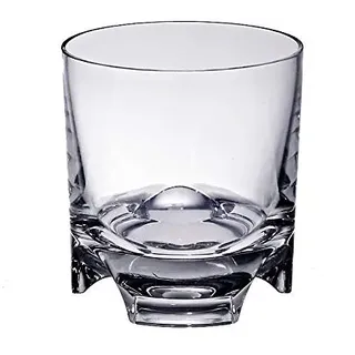 CRISTALICA Whiskyglas Drehbecher German Roulette Dresden ohne Dekor transparent aus Bleikristall 225ml