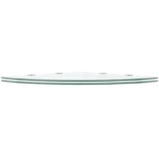 vidaXL Eckregal 2 Stk. 45 x 45 x 0 cm Transparent