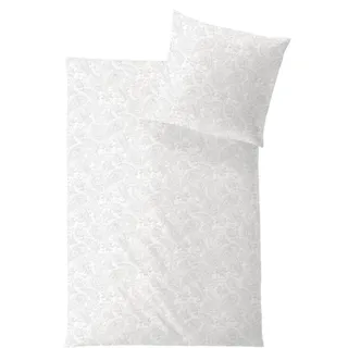Hefel Paisley Gestreift Baumwolle/Seide Elfenbein 40 x 60 cm