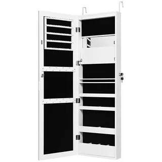Costway Schmuckschrank mit Ganzkörperspiegel 120 cm