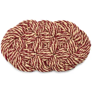 Coco Swirl Fußmatte 40 x 80 cm, bordeaux