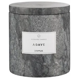 blomus Duftkerze -FRABLI- Edler Kerzenduft: Luxuriöses Design & Exklusives Aroma, Qualität, Hochwertig, Nachhaltig, Sojawachs, Marmor, Travertin, 8cm, 10cm schwarz Ø 10 cm x 10 cm x 11 cm x 10 cm