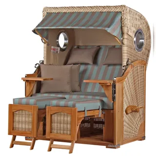 Mr. Deko Ammersee Blau/Teak Komplettset